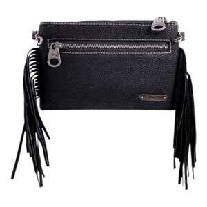Black Fringe Crossbody Bag